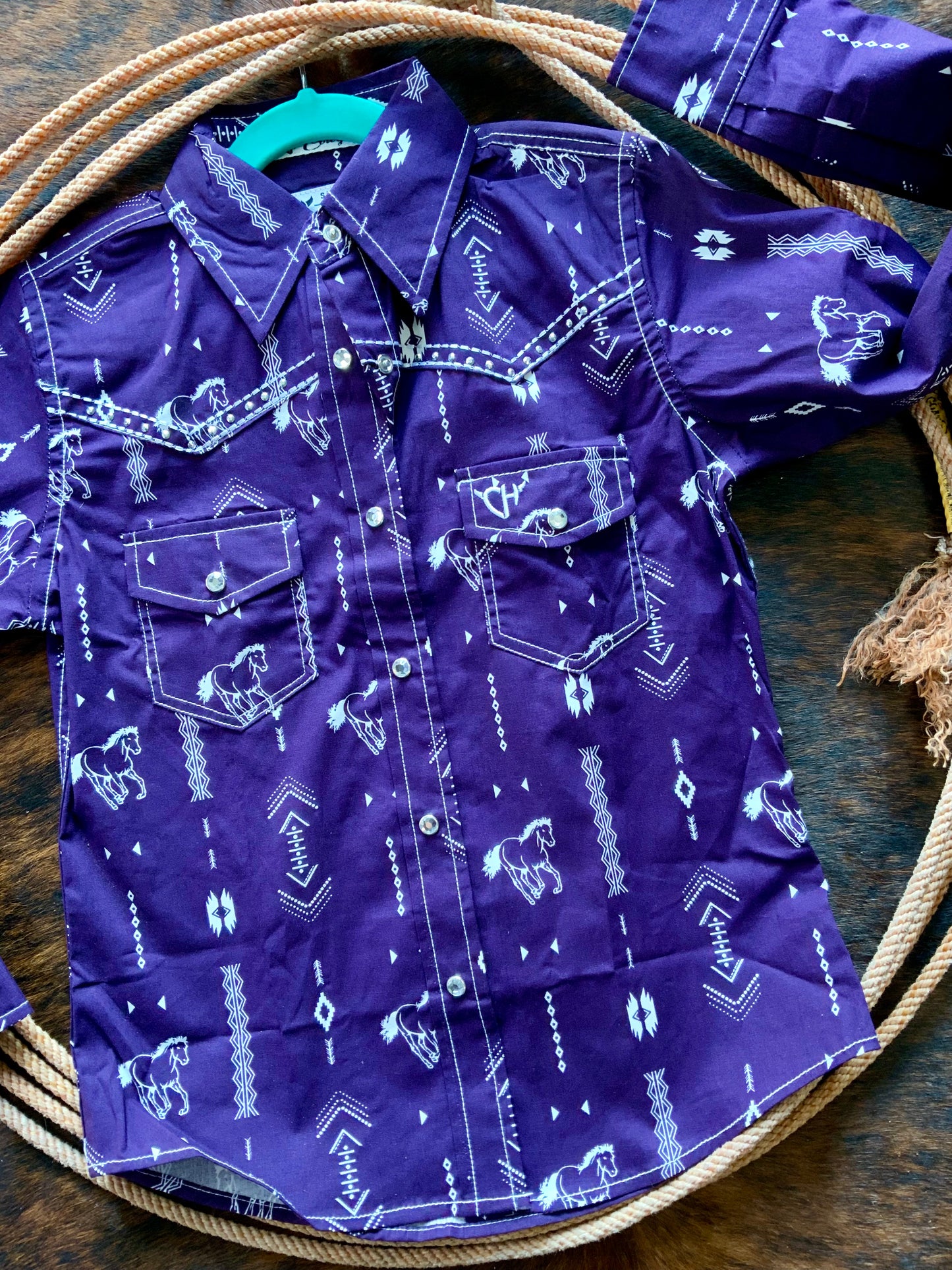 Girls snap up western shirt