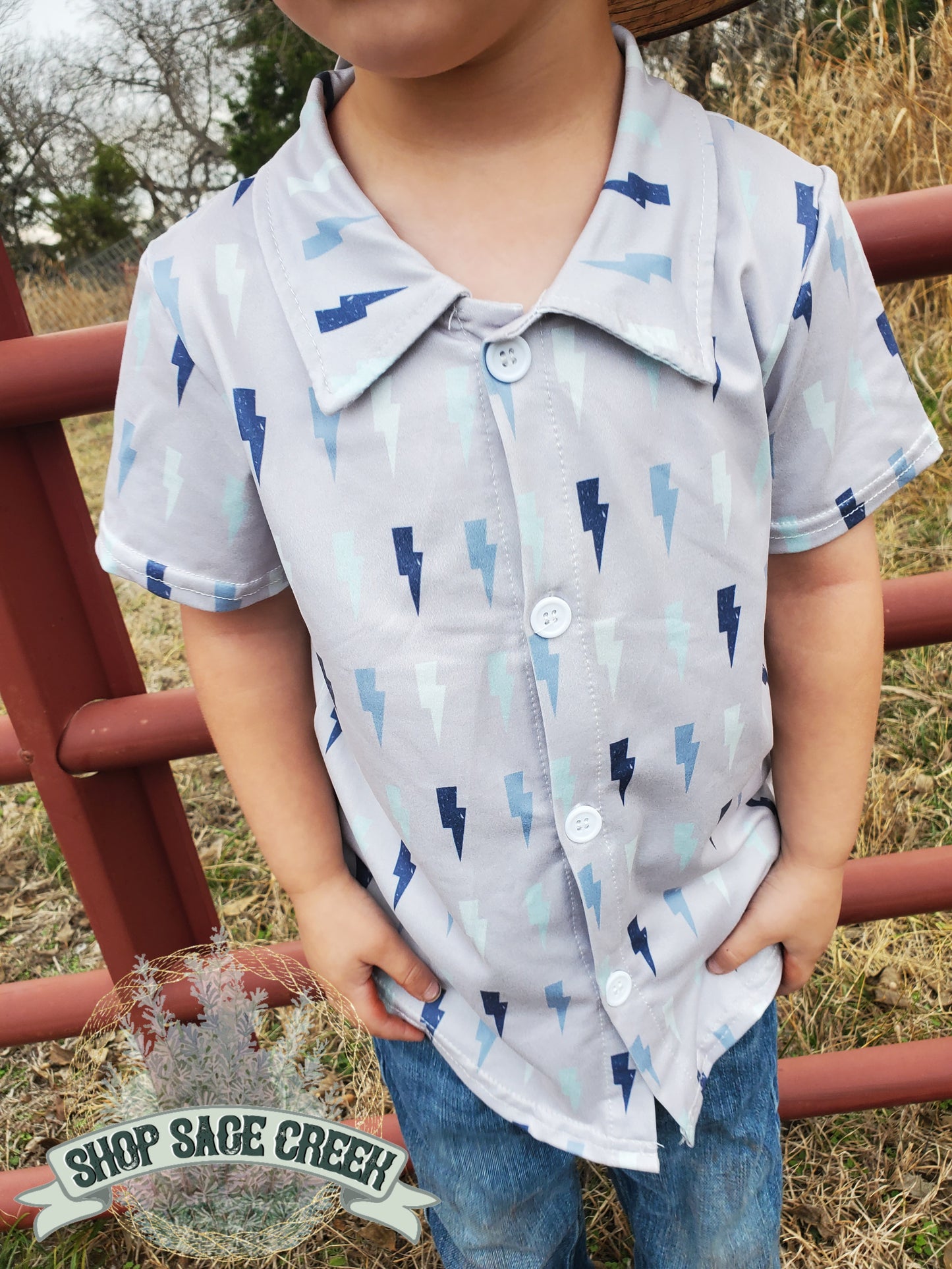 Lightning Button Up Shirt