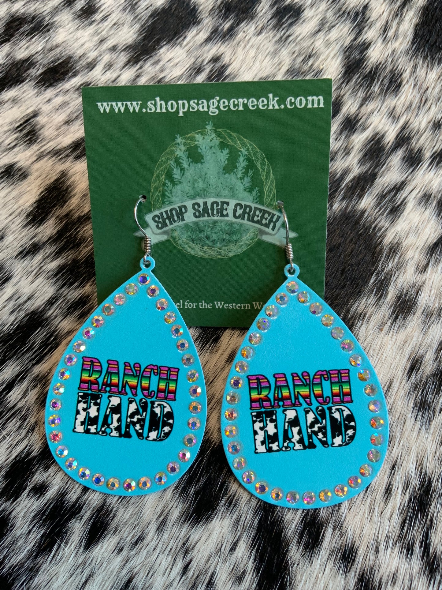 Western style earrings