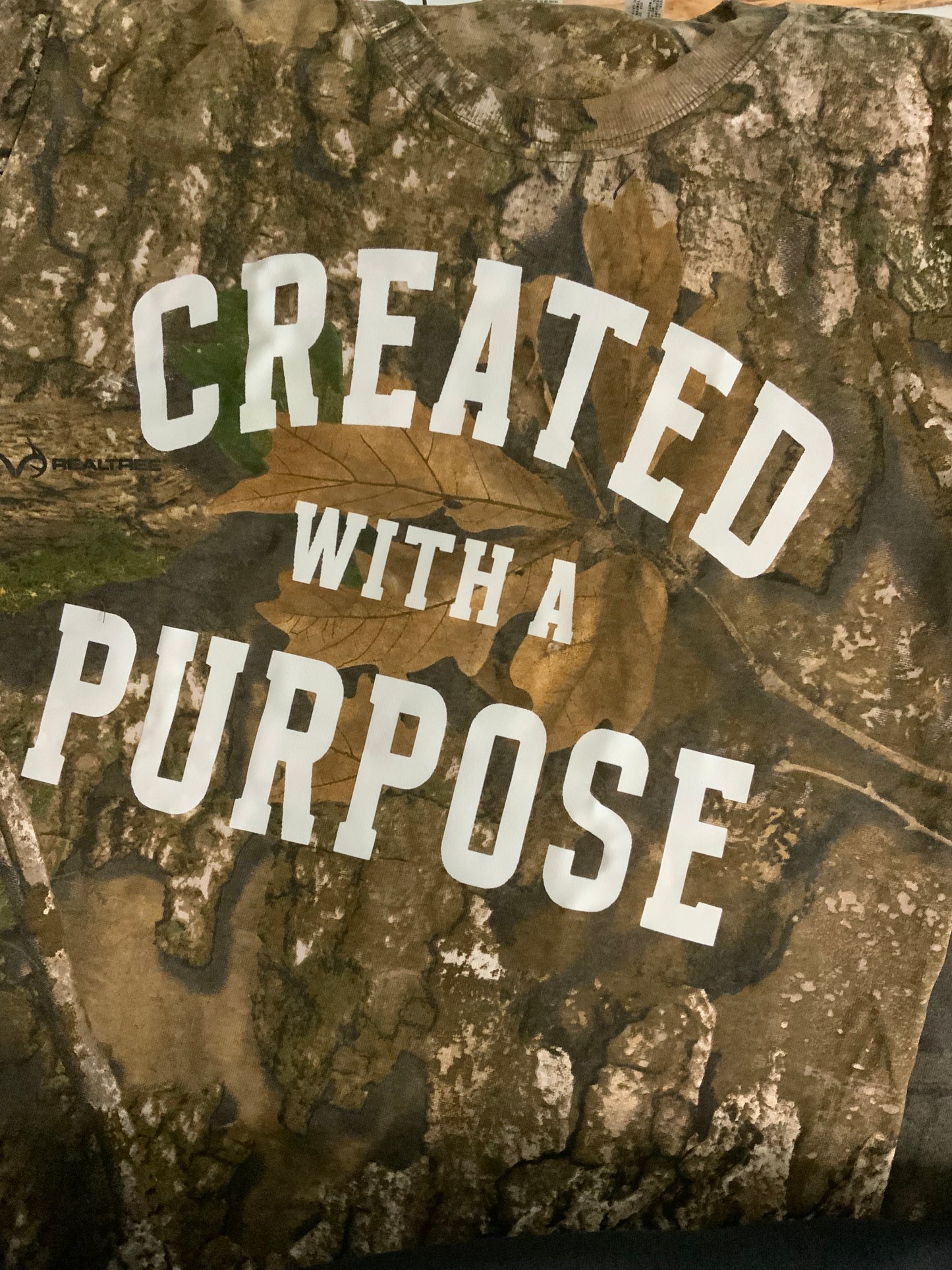 Created With A Purpose Camo Tshirt