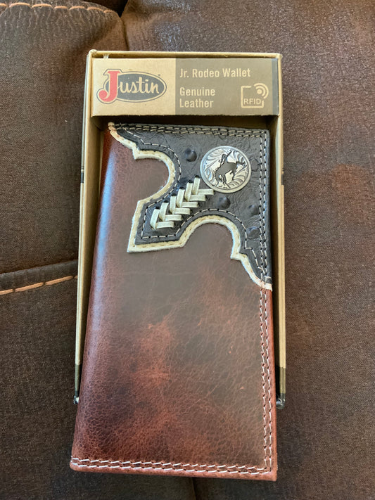 Justin Junior Rodeo Wallet Yoke With Concho