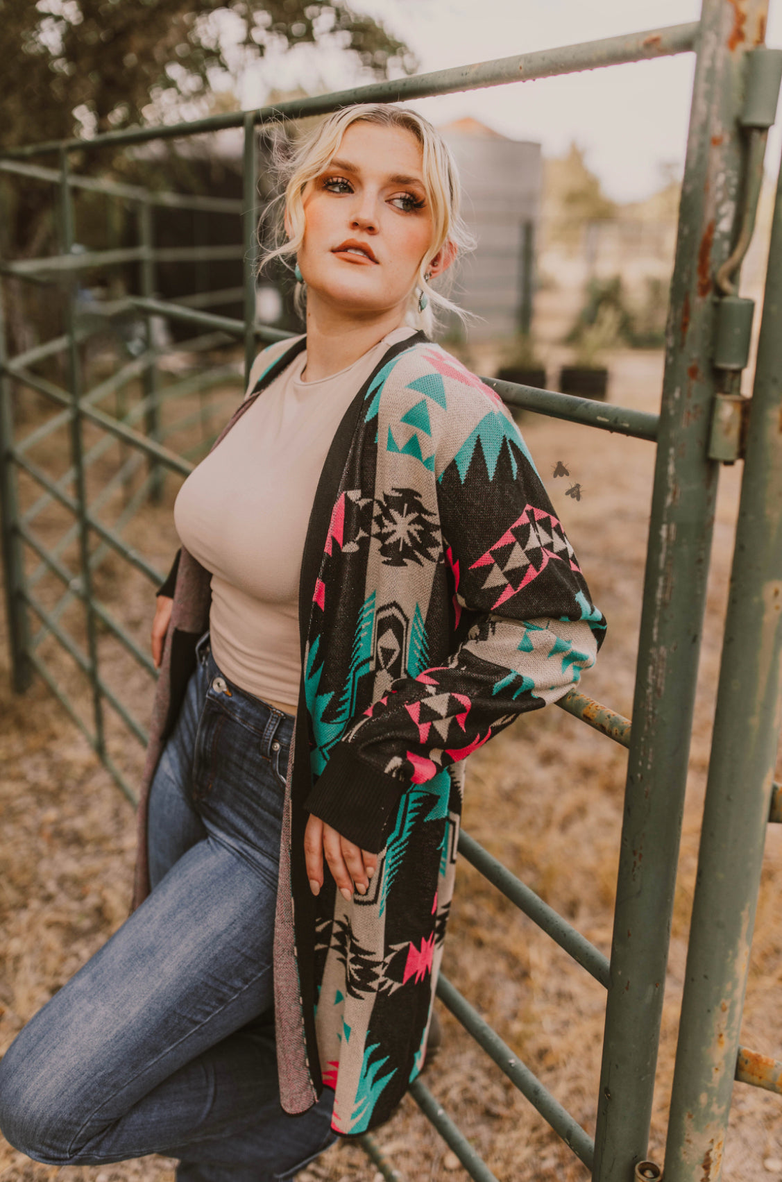 Western style womens sweater