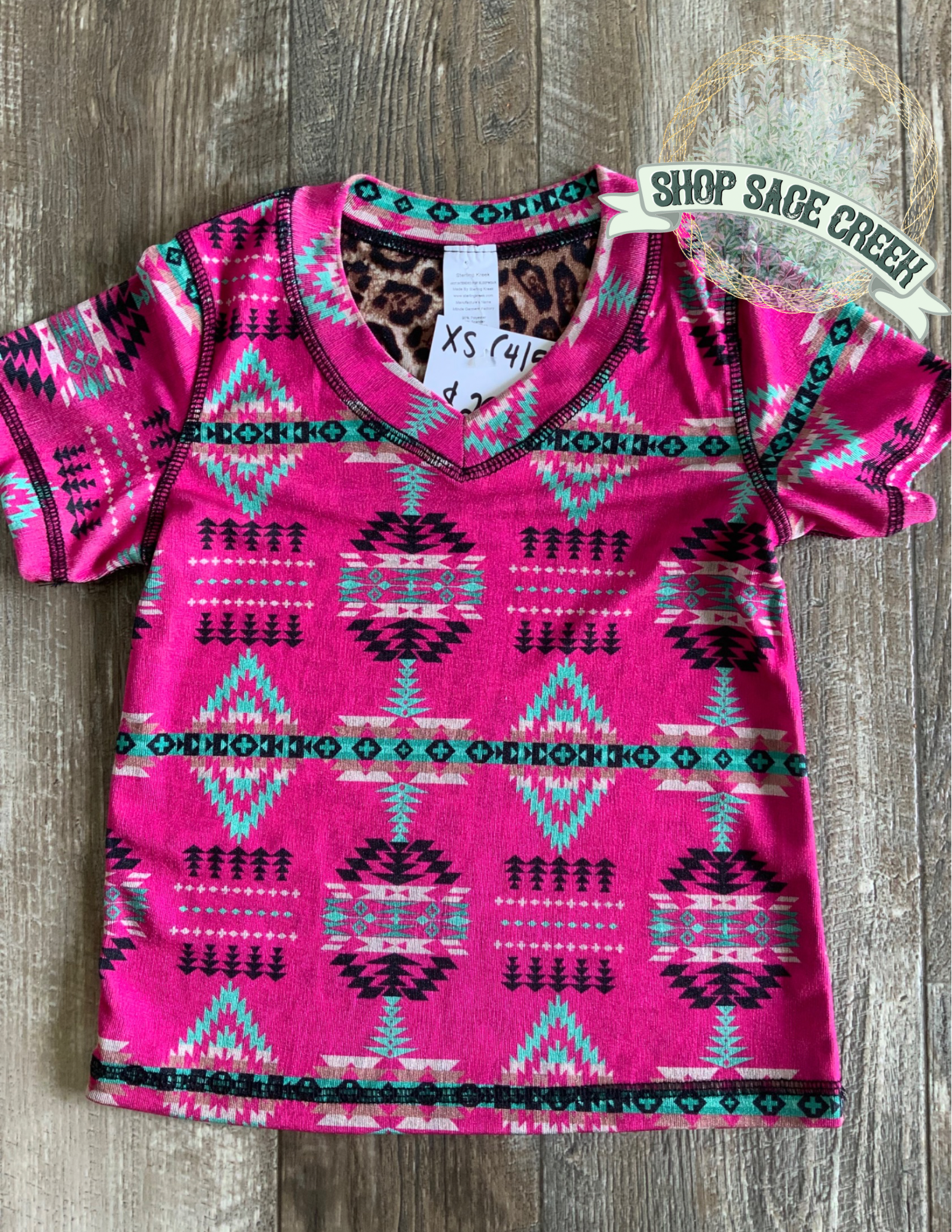 Western style shirt for girls