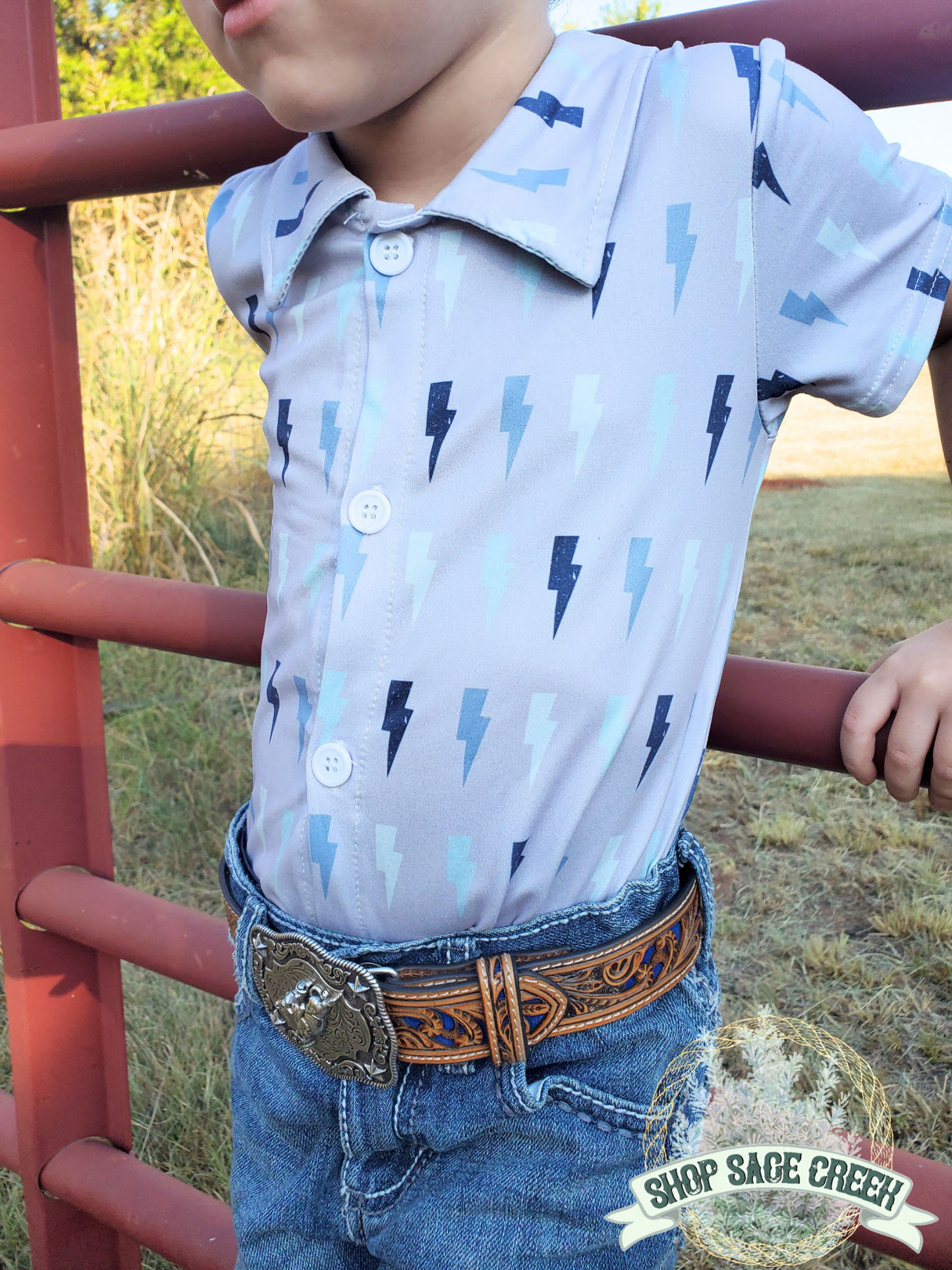 Lightning Button Up Shirt