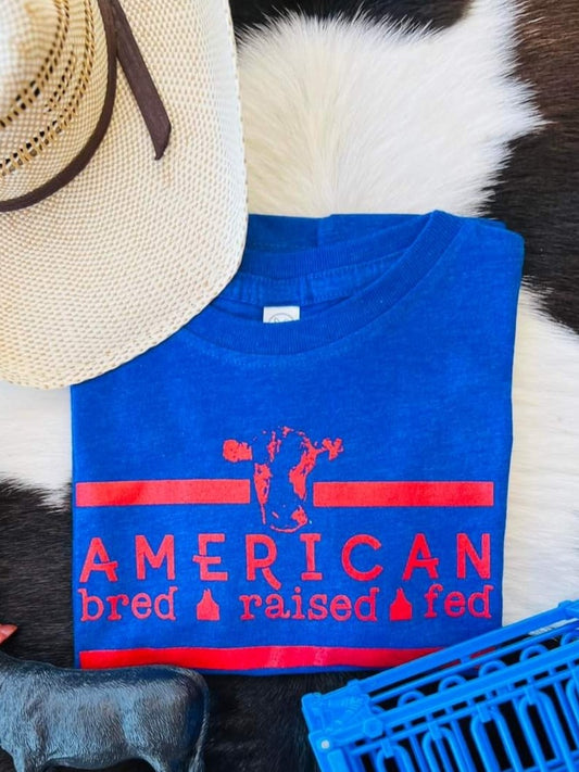 American Bred, Raised, Fed Children's Tee