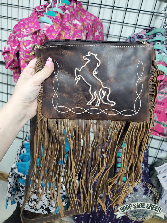 Giddy Up Fringe Crossbody Purse