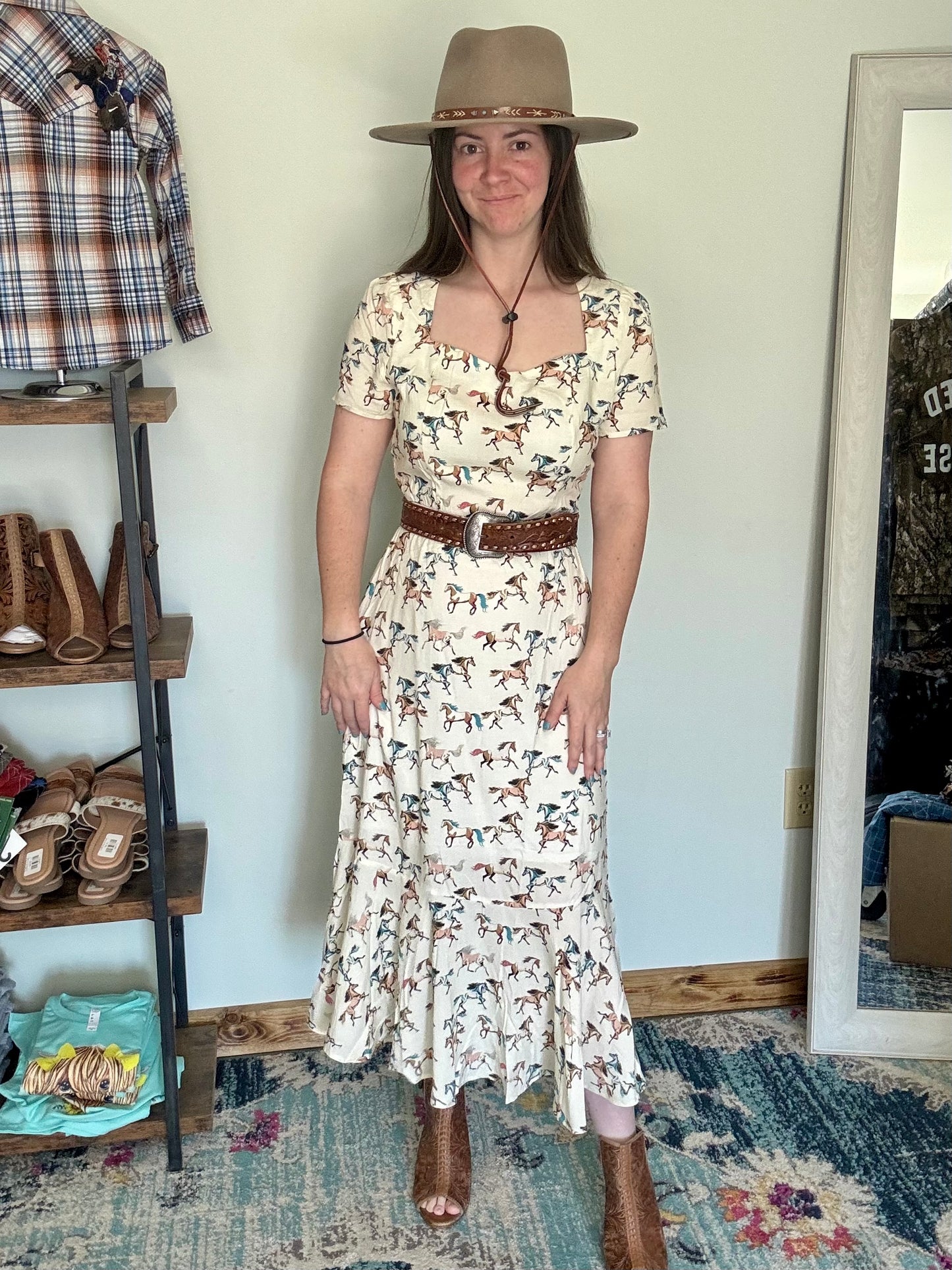 Horses On The Prairie Dress