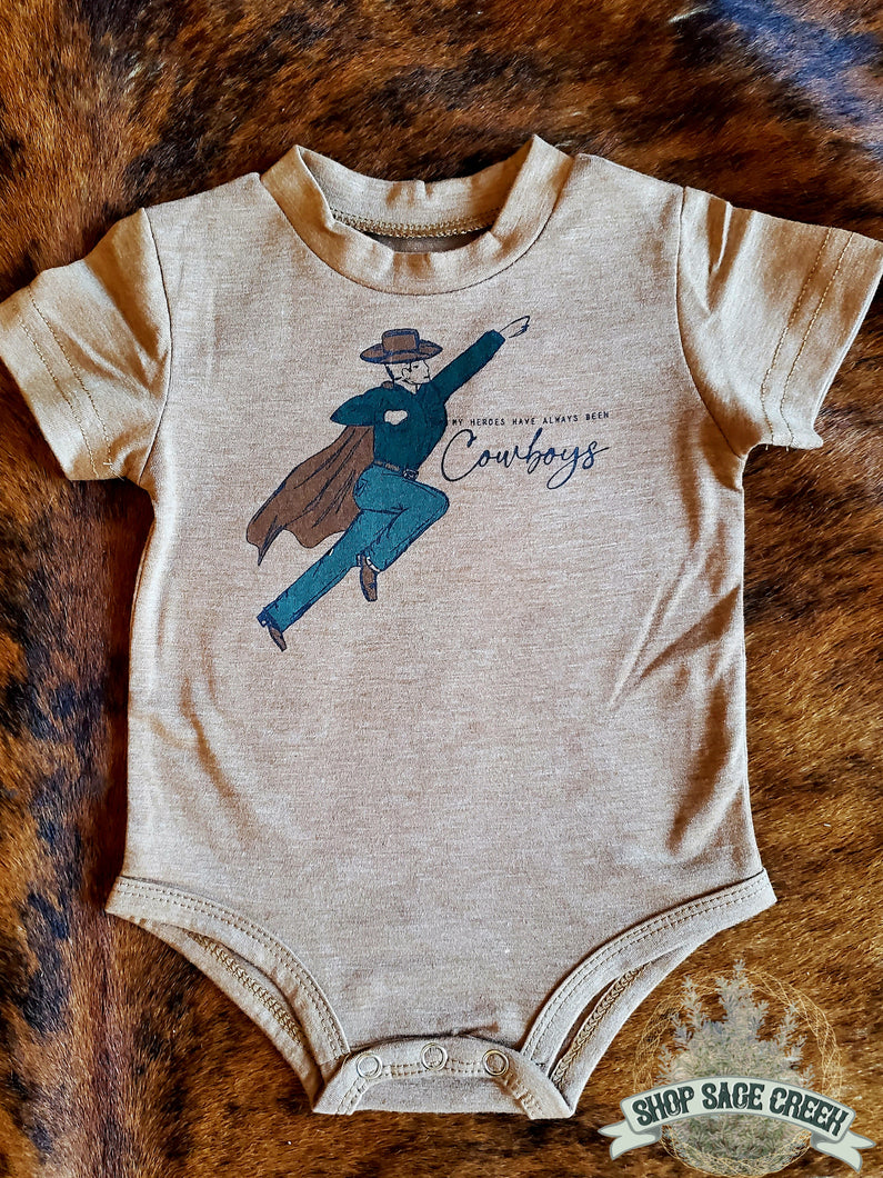 My Heroes Have Always Been Cowboys Onesie