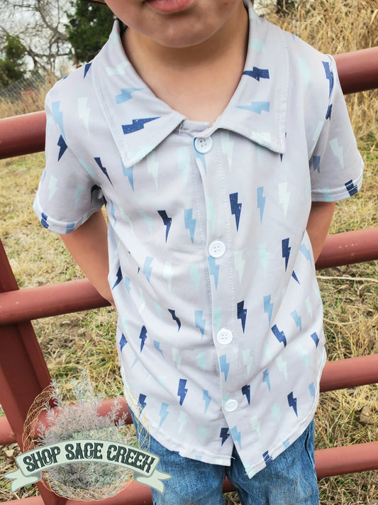 Lightning Button Up Shirt