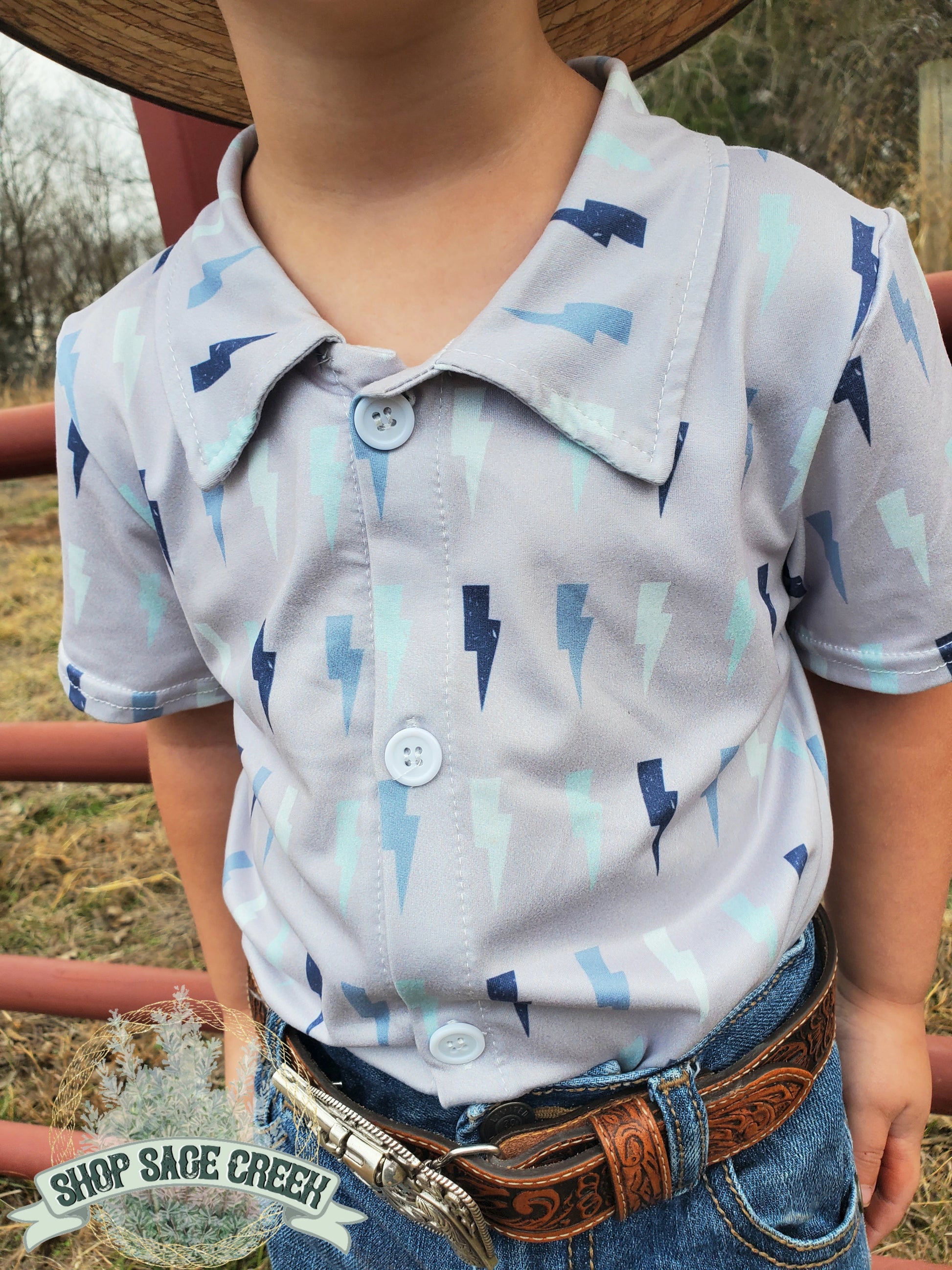 Lightning bolt shirt for boys