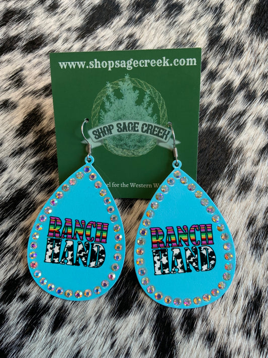 Western style earrings