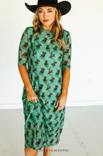 Load image into Gallery viewer, Jade Bronco Babe Dress