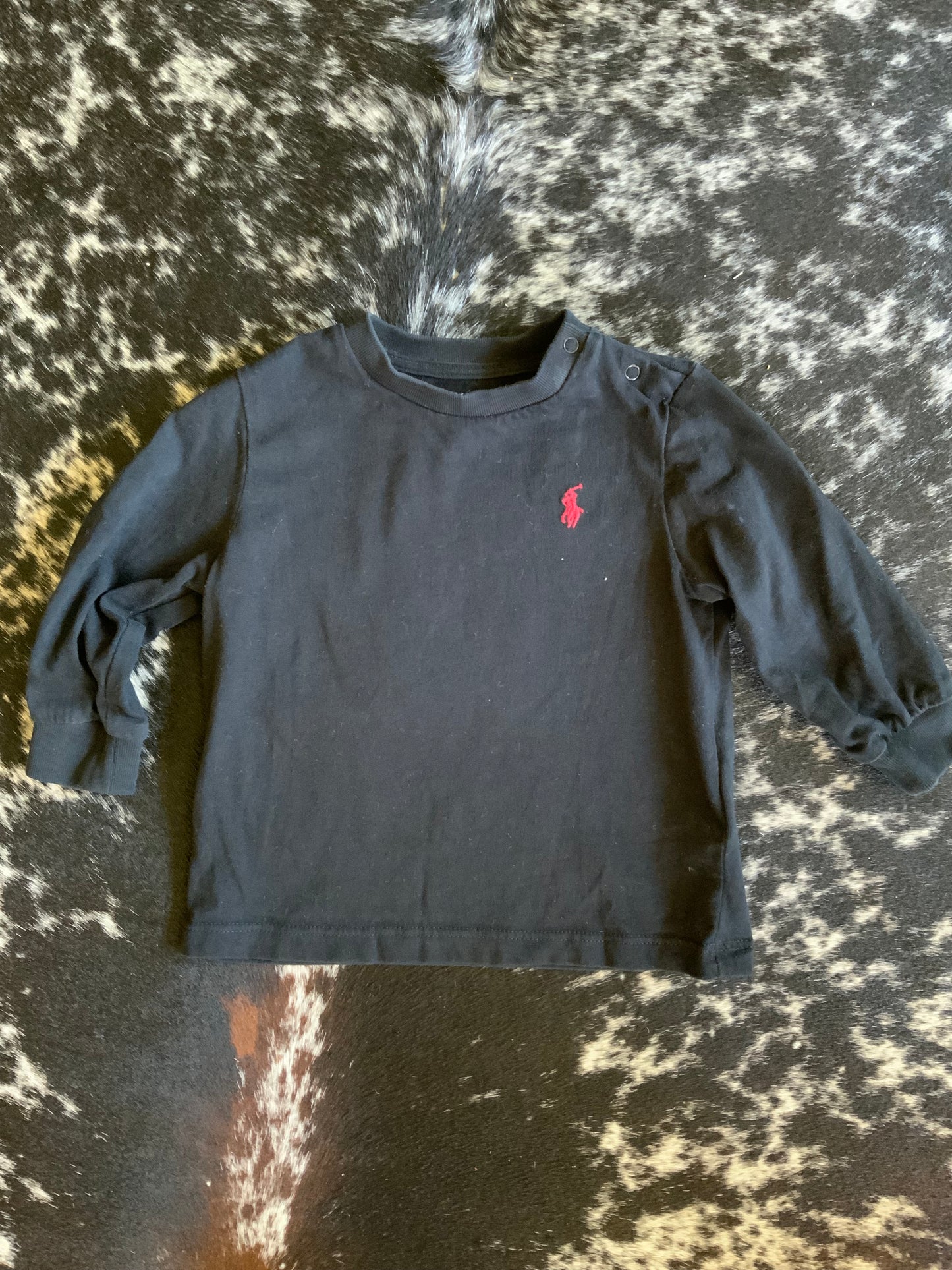 PRE-LOVED Black Long Sleeve Infant Shirt