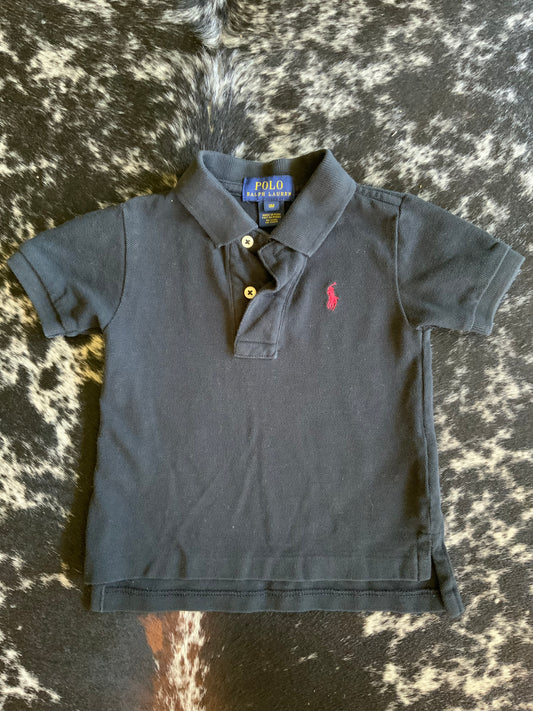 PRE-LOVED Black Short Sleeve Infant Shirt