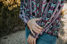 Load image into Gallery viewer, Punch of Lavender Women&#39;s Button Up Top