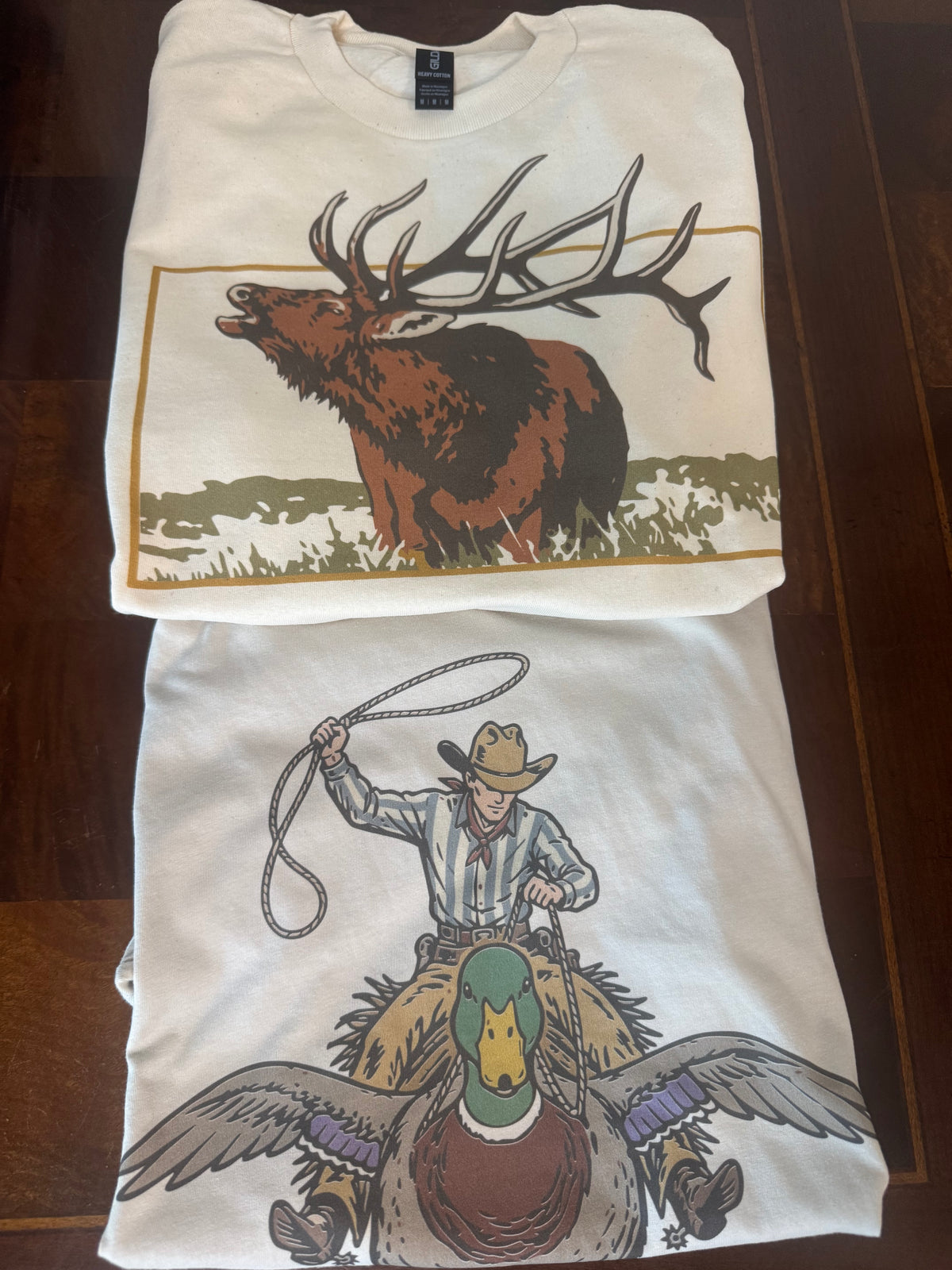Cowboy Riding Mallard Tshirt