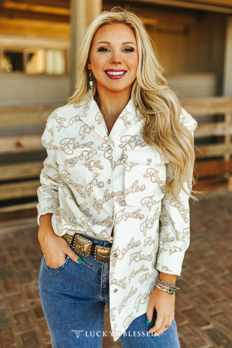 Roping Rodeo Button Up Shirt