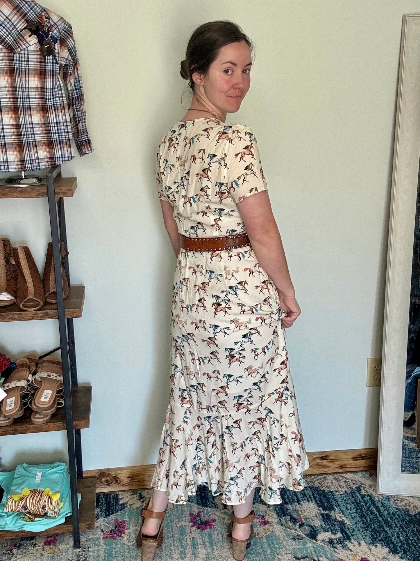 Horses On The Prairie Dress