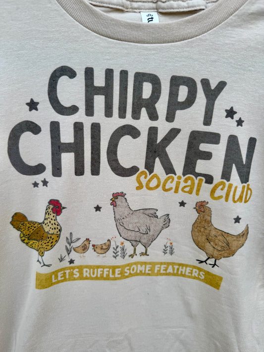 Chirpy Chicken Social Club Adult Tshirt