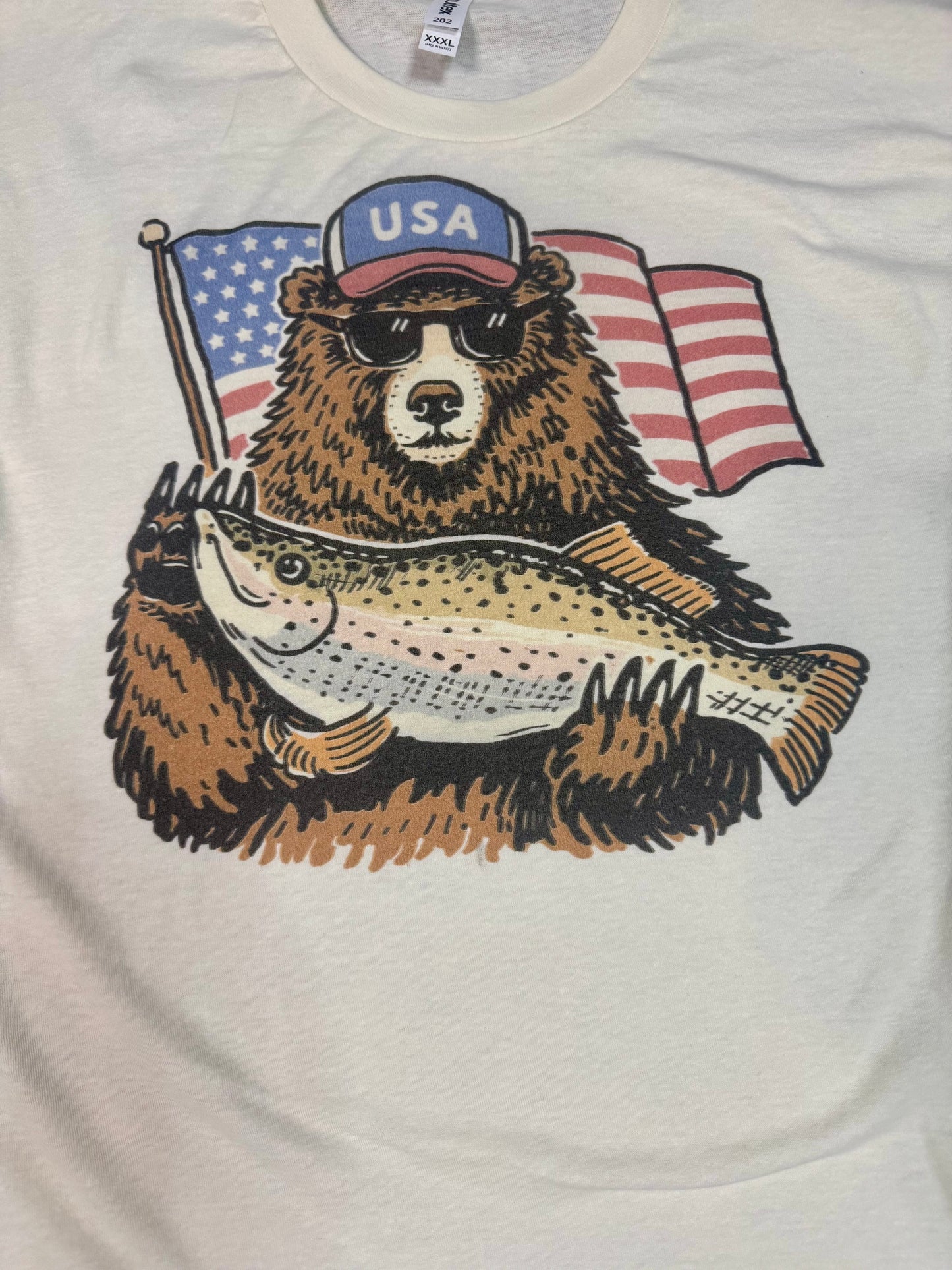Trout Fishing Bear Children's Tshirt