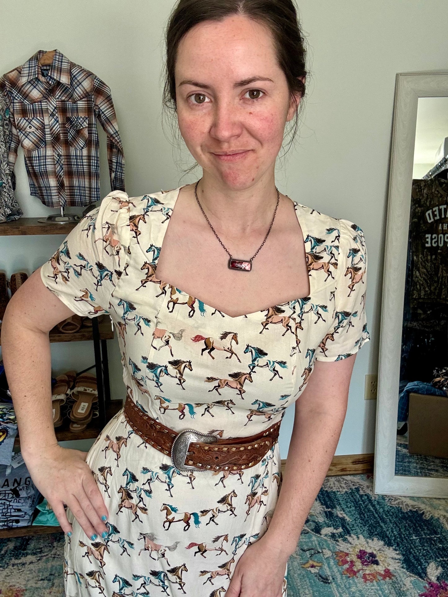 Horses On The Prairie Dress