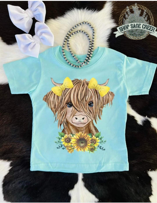 Cute cow shirt for girls