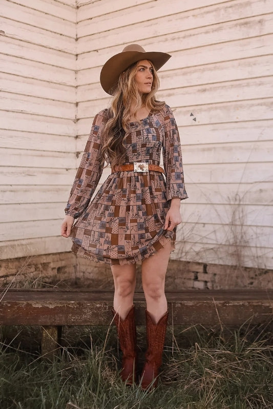Western style womens dress