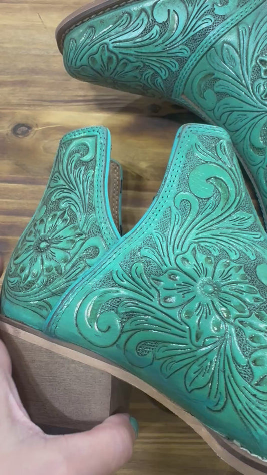 Sweet Summertime Teal Booties