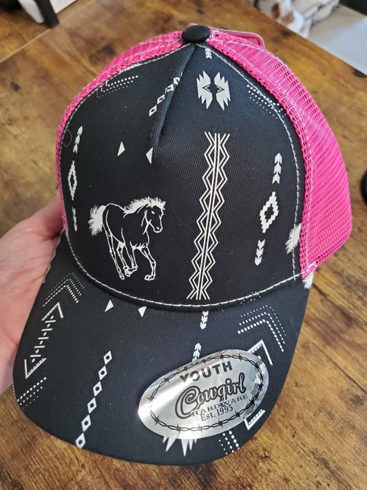 Pink Horse Aztec Ballcap