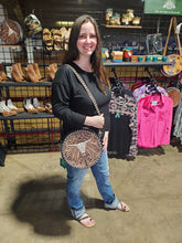 Load image into Gallery viewer, Spirit of the Herd Hand Tooled Round Bag