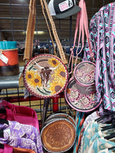 Load image into Gallery viewer, Longhorn Ridge Hand Tooled Round Bag