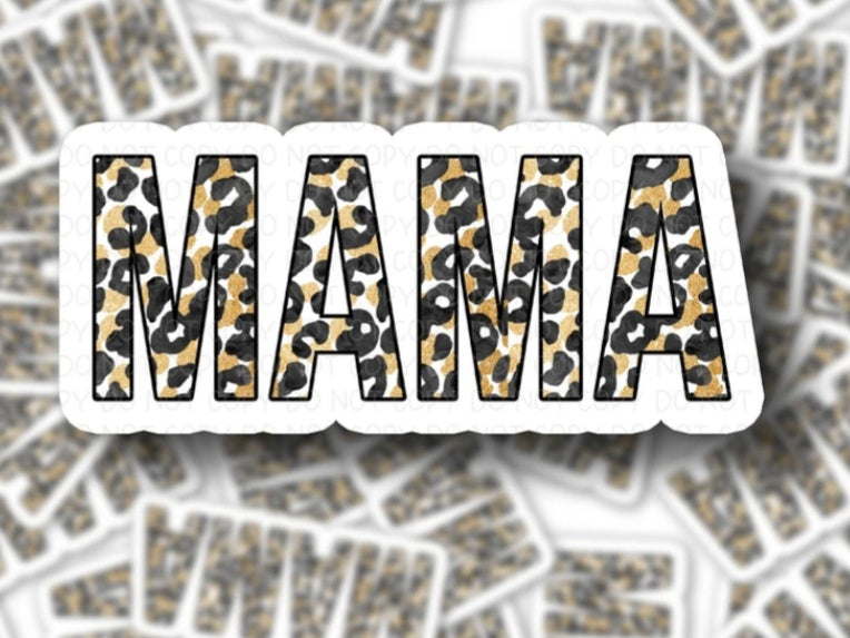 Leopard Mama Sticker